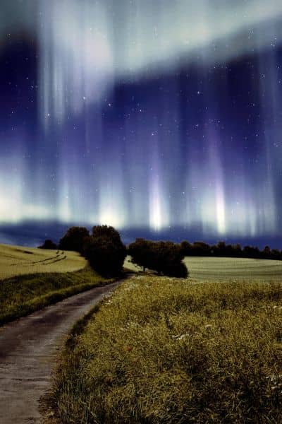 Solar storm aurora gps signal disturbance - ALTA SURVEY Ohio Aurora lights caused by solar storm representing geomagnetic activity that affects GPS accuracy