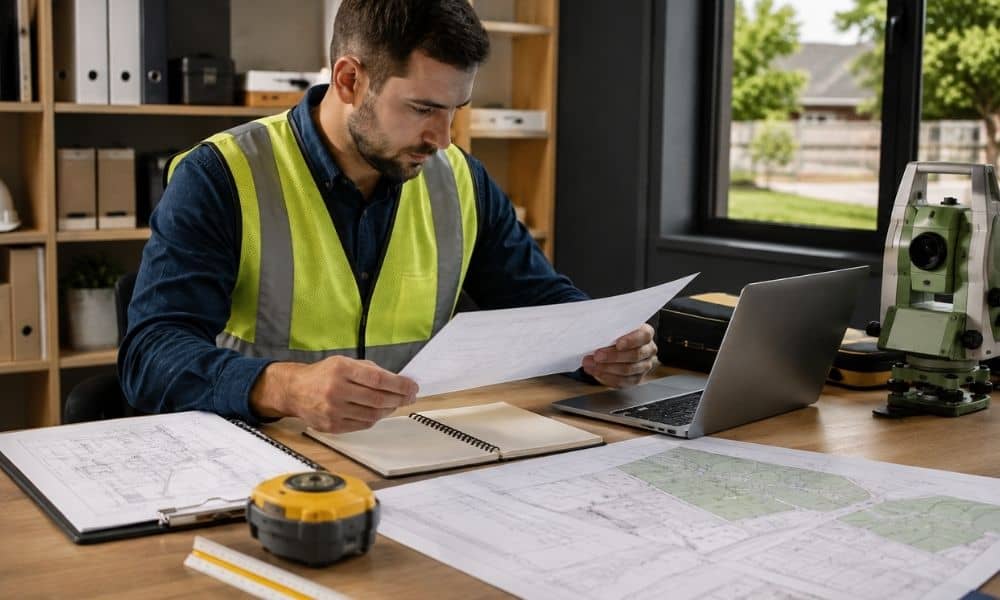 Property survey quote - ALTA SURVEY Ohio Surveyor reviewing a property survey quote, plans, and fieldwork details